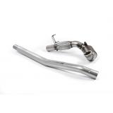 Milltek Audi TT Mk3 2015-2018 Downpipe o zwiększonej średnicy ze sportowym katalizatorem Hi-Flow (TTS 2.0TFSI Quattro) SSXAU585