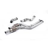 Milltek BMW 3 / 4 Seria 2014-2018 Downpipe o zwiększonej średnicy ze sportowymi katalizatorami Hi-Flow (F80 M3 Sedan/F82 M4 Coupé) SSXBM1030