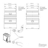Forge FMABHCMN-C – Górne i dolne aluminiowe łączniki intercoolera (męskie) ASZ 130HP - SEAT Ibiza  / SEAT Leon MK1