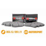 Zestaw klocków hamulcowych Ferodo DS3.12 / DS1.11 - Renault Megane III RS 2.0 2WD (FCP1334G+FCP1491W)