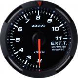 Zegar Defi Racer Gauge 52mm / Temperatura spalin – białe podświetlenie