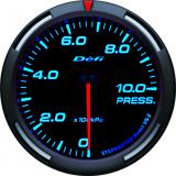 Zegar Defi Racer Gauge 60mm / Ciśnienie – niebieskie podświetlenie