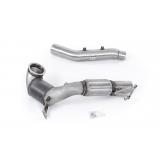 Milltek Volkswagen Golf Downpipe ze sportowym katalizatorem 200CSPI – 3,7”/3.15” Mk8 GTi (245ps Non-GPF / North American Models Only) 2021 - 2024 SSXVW686